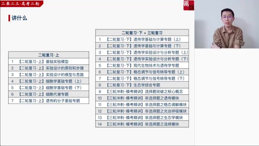 2023高三猿辅导生物张鹏二轮寒假班 (4.49G)