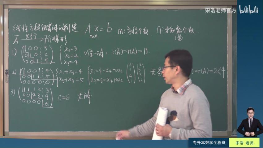 B站精品课：宋浩数学：2022专升本数学全程班 (47.87G)