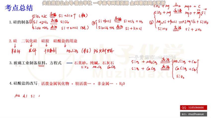 2023高三腾讯课堂化学木子暑秋一轮复习 (57.33G)