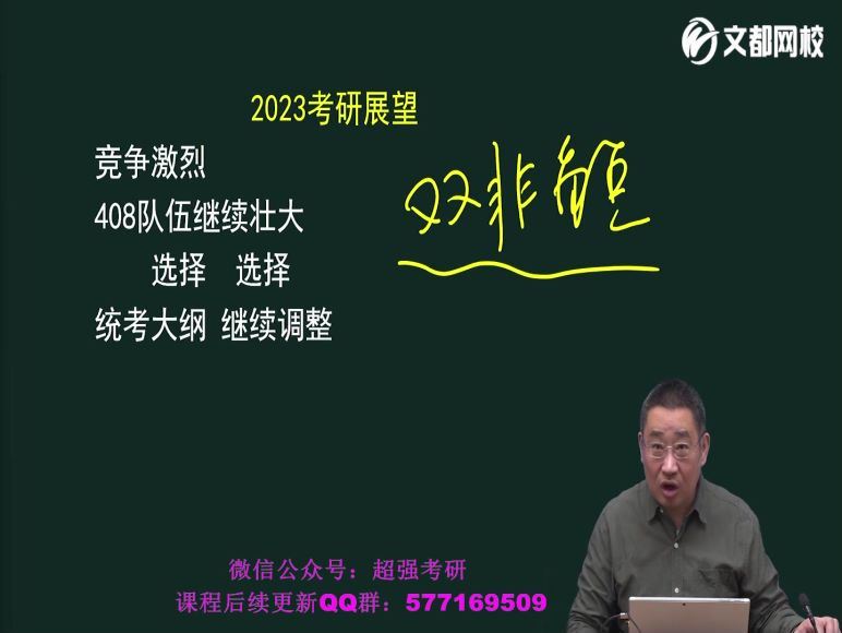 2023考研计算机：文都计算机特训班 (87.49G)