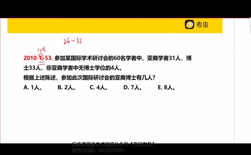 2023考研管理类：【考虫】管理类联考 (95.72G)