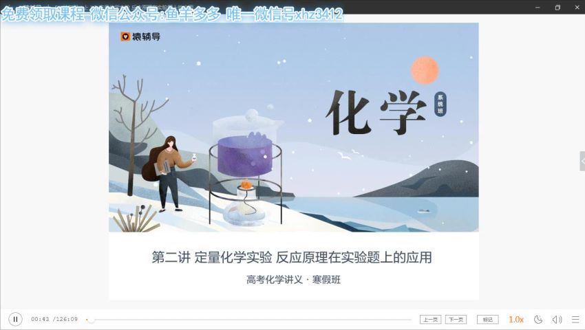 2019高三化学寒假系统班 猿辅导 张鹤至 (3.36G)