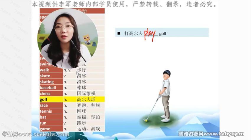 李军娘娘带你背单词 初中词汇1600精讲 (22.57G)