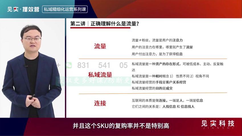 8000万用户规模增长方法论-私域如何助力业务跃迁的？｜见实私域提效营专家课 (909.96M)