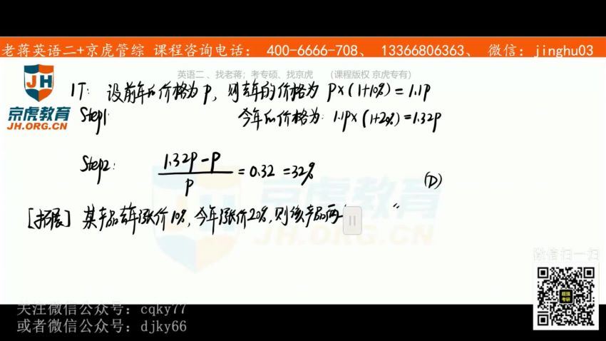 2023考研管理类：京虎管综冲刺密训 (23.00G)