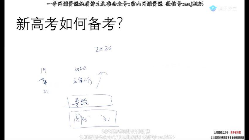 2023高三腾讯课堂数学宋超暑秋一轮复习 (11.41G)