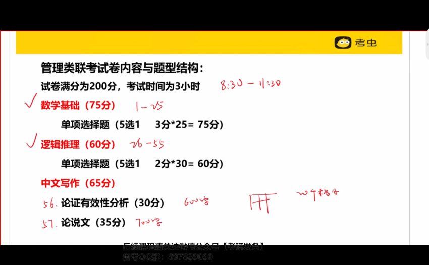 2023考研管理类：【考虫】管理类联考 (95.72G)